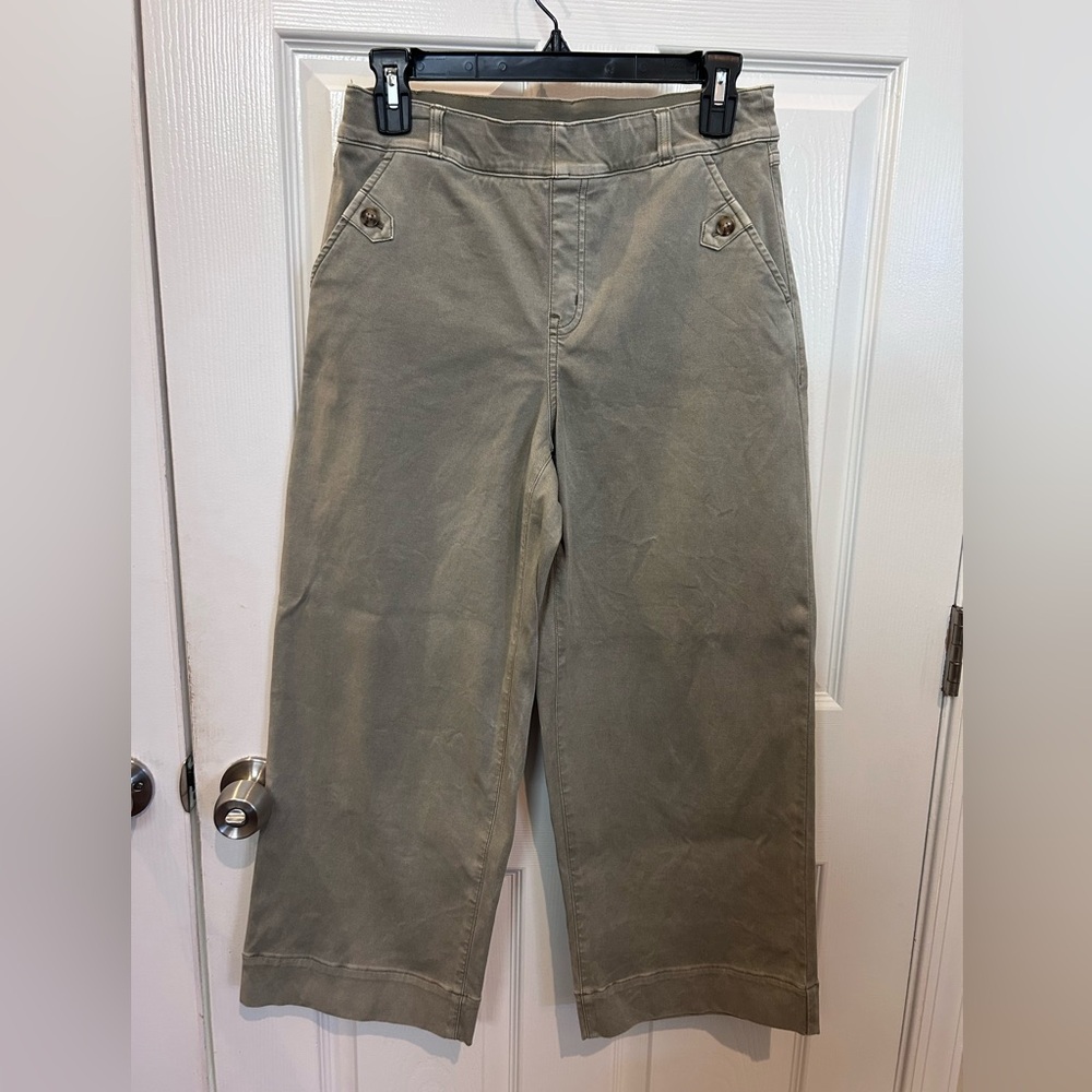 Olive Green SPANX Stretch Twill Pull-On Pants